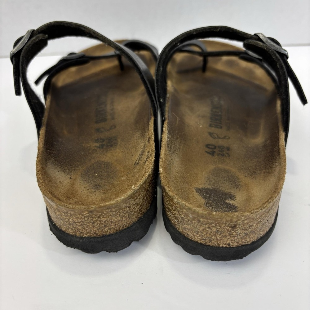 Birkenstock Strappy Mayari Sandals Womens 9 40 Black Leather Comfort Germany - Picture 5 of 13